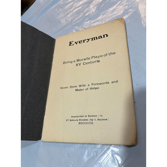 Everyman: being a moralle playe of the XV centurie Play 1903 in Boston - Picture 4 of 7